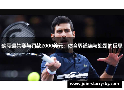 魏震遭禁赛与罚款2000美元：体育界道德与处罚的反思